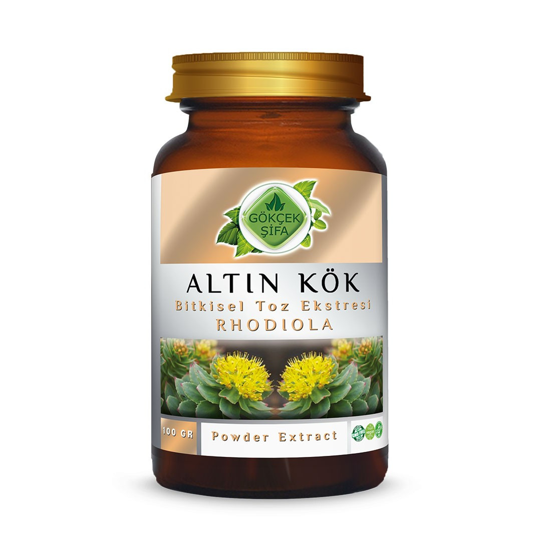 Altin Kök (Rhodiola) Toz Ekstresi 100 gr Cam Kavanoz