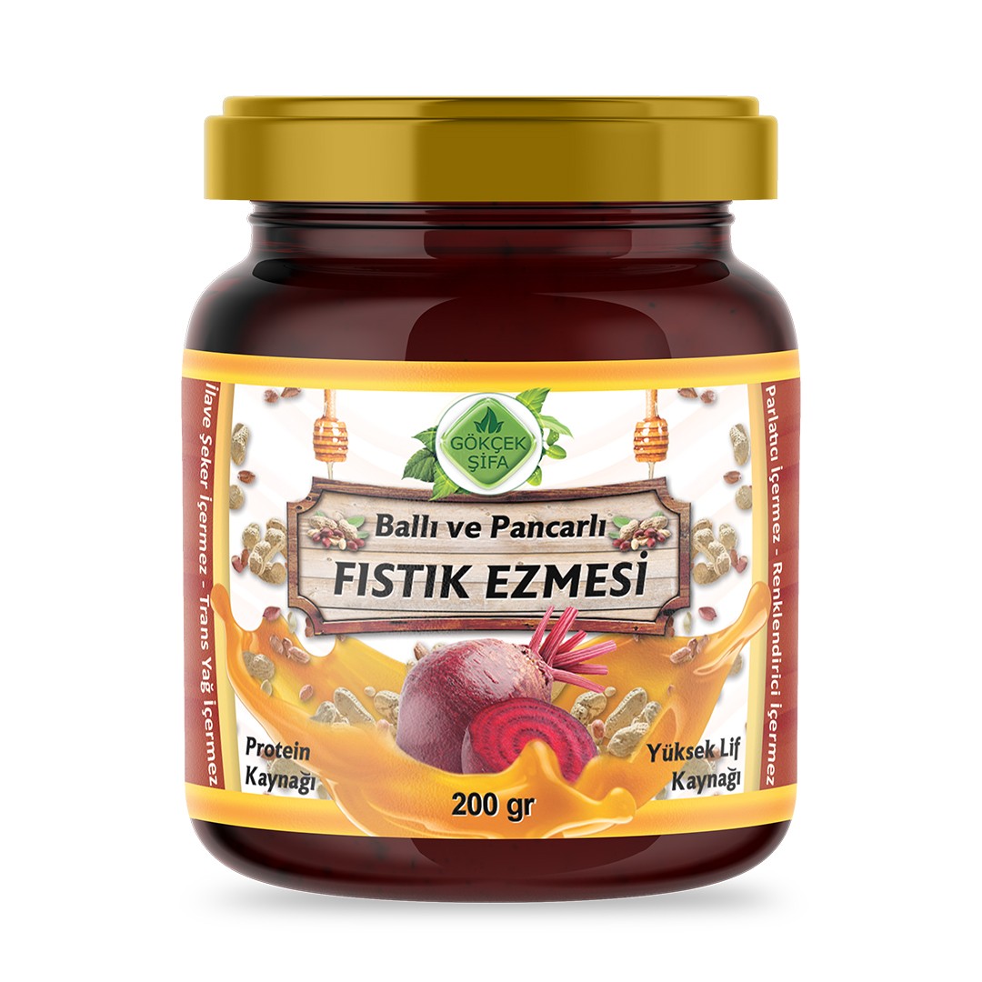 Balli ve Pancarli Fistik Ezmesi