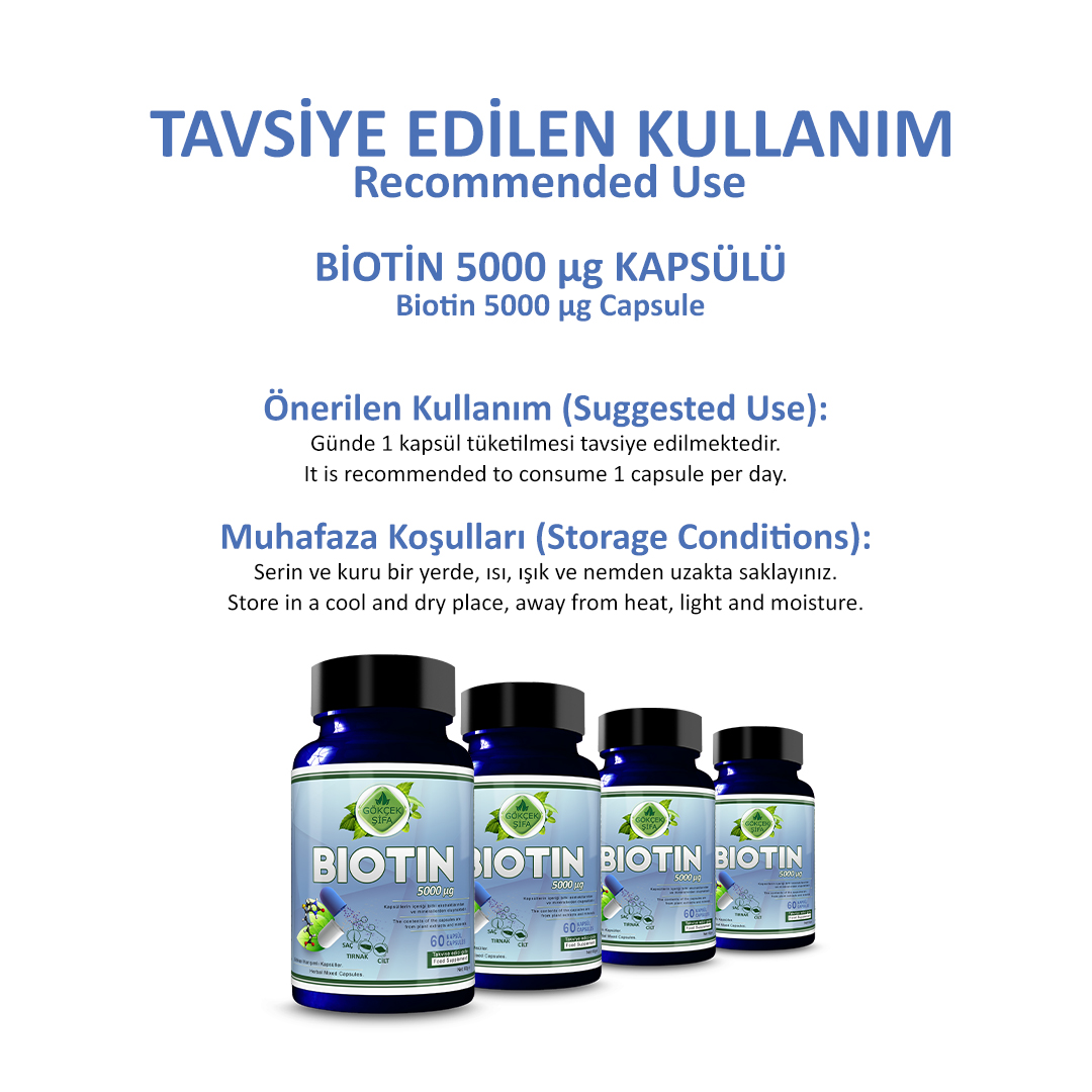 Biotin B7 Vitamin Kapsül - Standard - Görsel 4