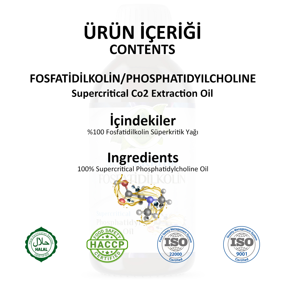 Fosfatidilkolin (Phosphatidylcholine) Süperkritik Yagi - 50 ml. - Görsel 2