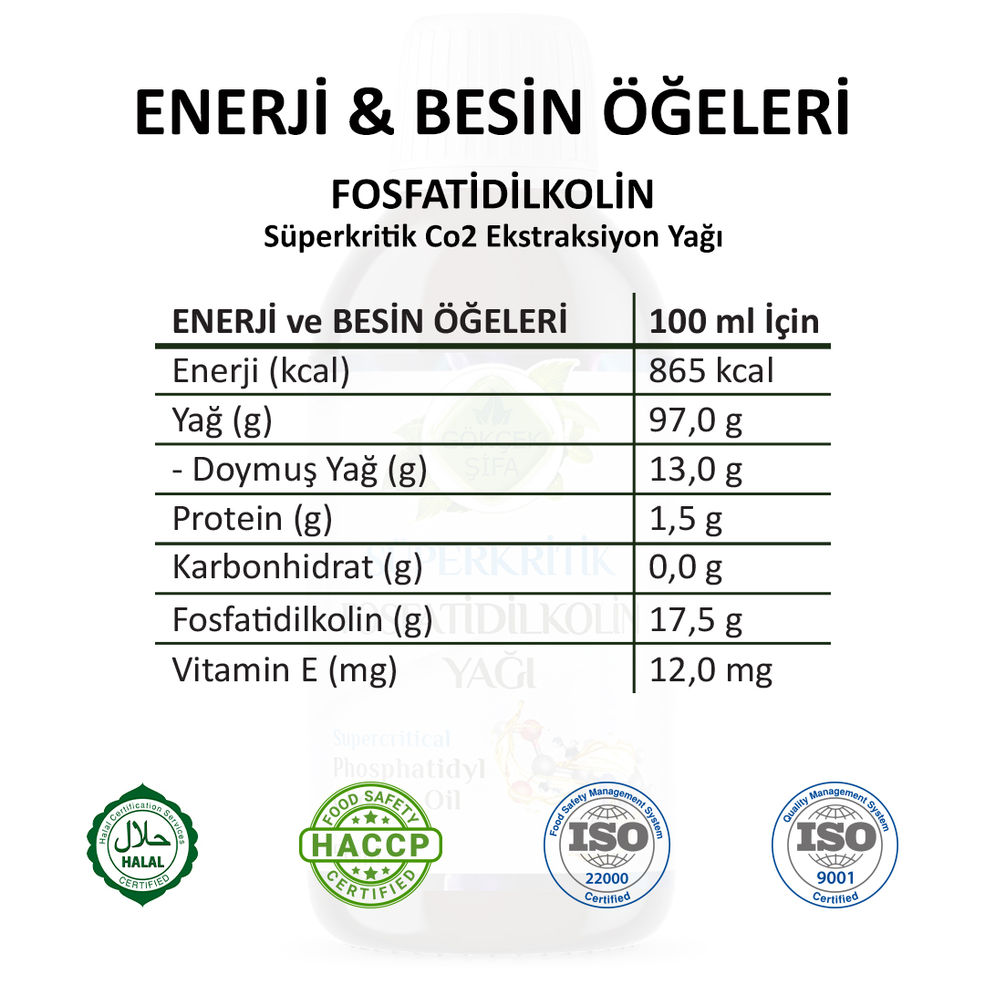 Fosfatidilkolin (Phosphatidylcholine) Süperkritik Yagi - 50 ml. - Görsel 3