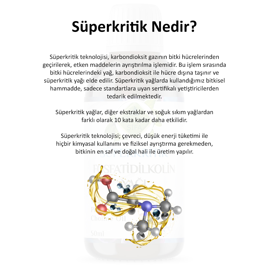 Fosfatidilkolin (Phosphatidylcholine) Süperkritik Yagi - 50 ml. - Görsel 5