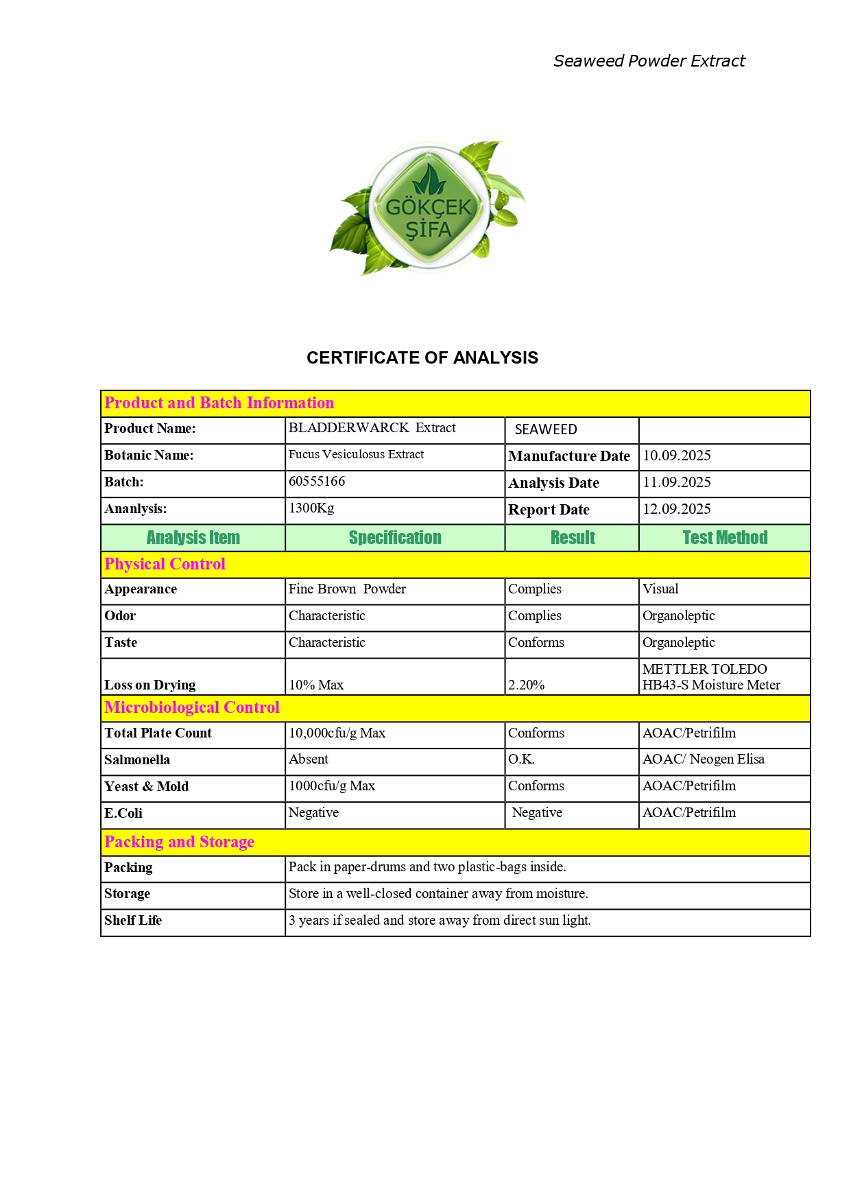 Fucus Toz Ekstresi 100 gr. Cam Kavanoz - 100 gr. - Görsel 2