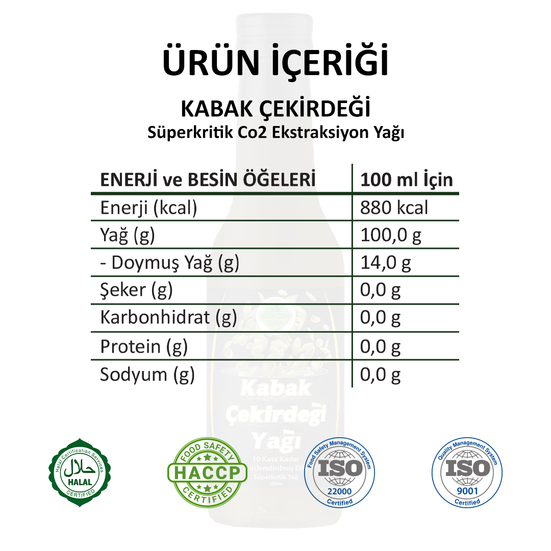 Kabak Çekirdegi Süperkritik - 250 ml. - Görsel 3