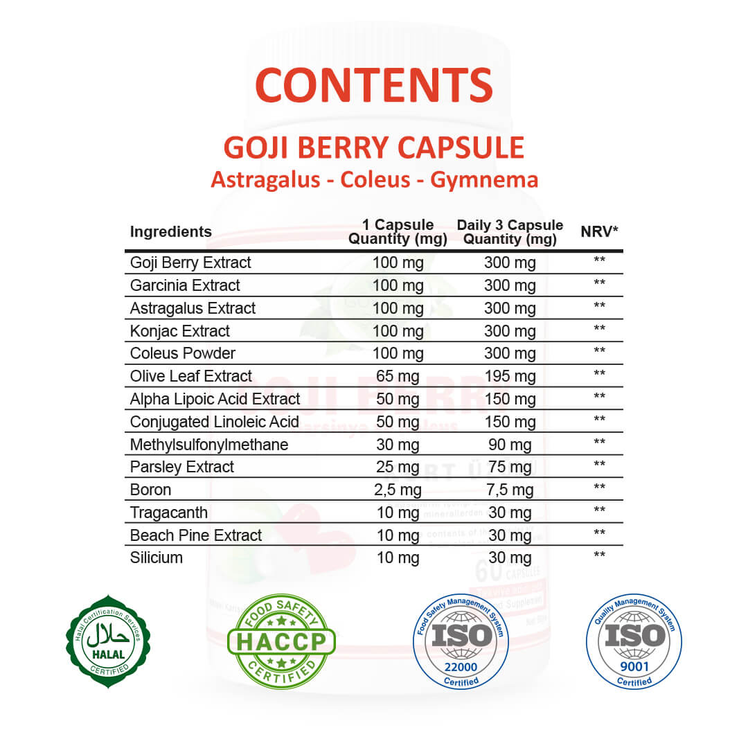 Kurt Üzümü (Goji Berry) Kapsül - Standard - Görsel 3