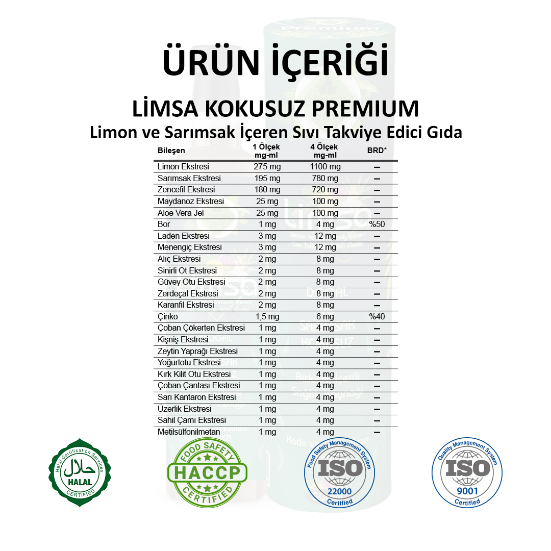 Limsa Premium (Kokusuz) - 500 ml. - Görsel 2