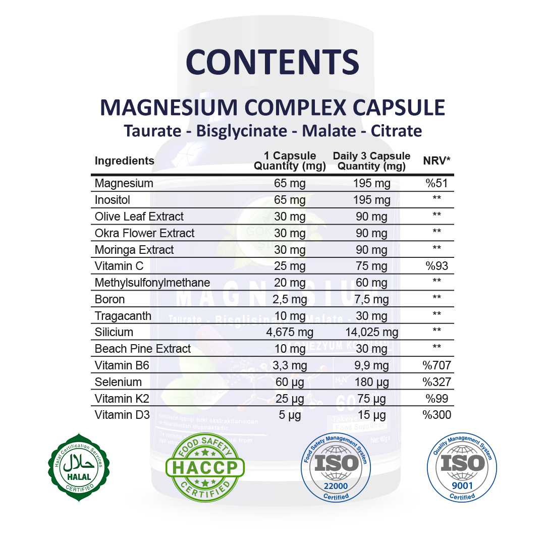 Magnezyum Kompleksi Kapsül - Standard - Görsel 3