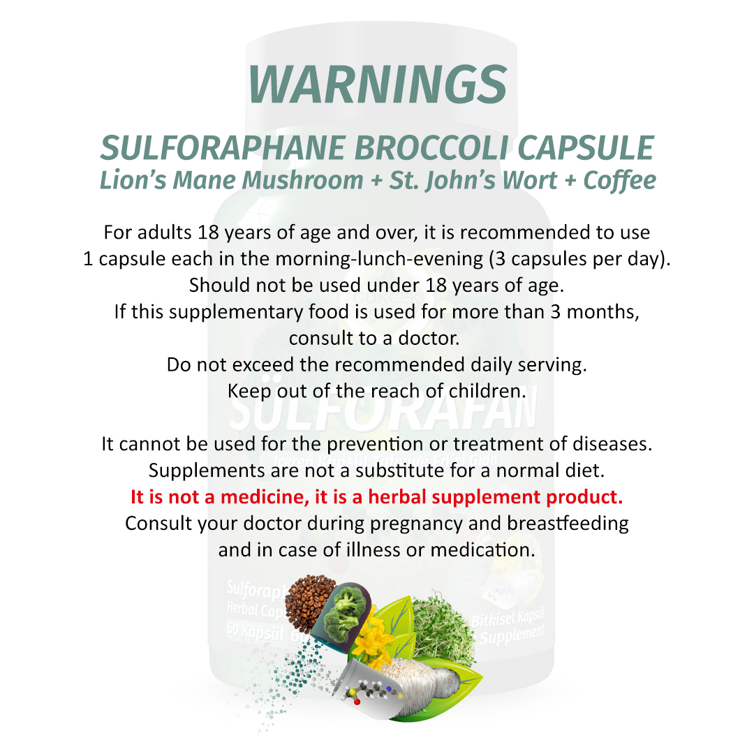 Sülforafan Brokoli (Sulforaphane Broccoli) Kapsül - Standard - Görsel 5