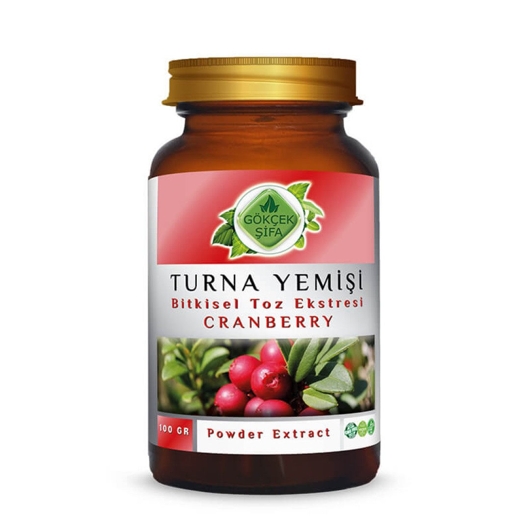 Turna Yemisi (Cran Berry) Toz Ekstresi 100 gr. Cam Kavanoz