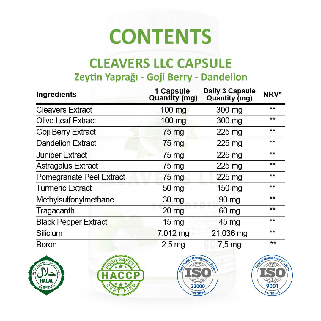 Yogurt Otu LLK (Cleavers LLC) Kapsül - Standard - Görsel 3